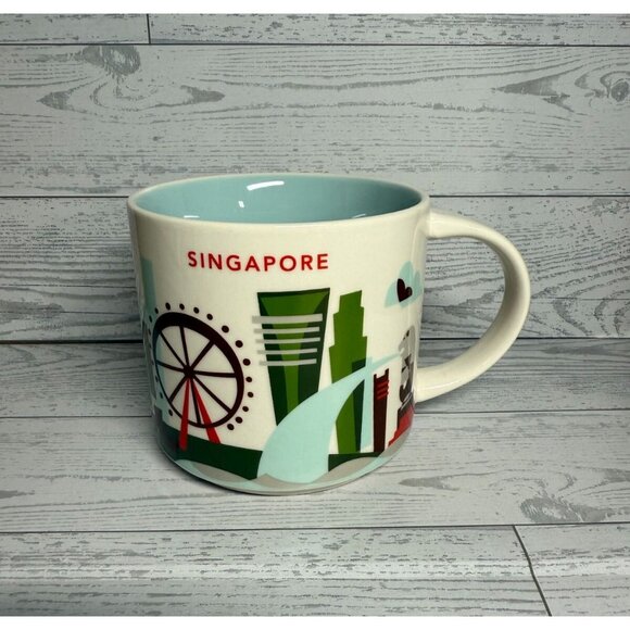Starbucks 2018 Singapore Coffee Cup Mug 14oz You Are Here Collection - Picture 1 of 7